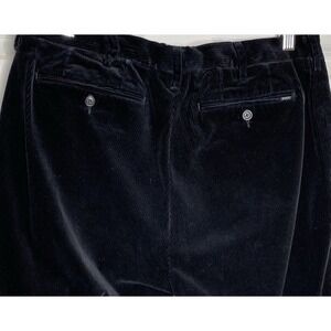 Ralph Lauren Black Corduroy Pants Classic Fit Mens 36 X 32 (Actual 34.25 X 29.5)